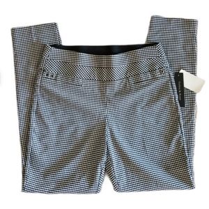 Violets & Roses pull on skinny plaid trousers pant